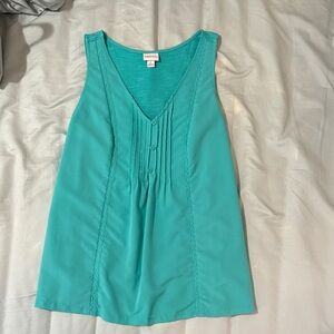 Merona Turquoise Sleeveless Blouse